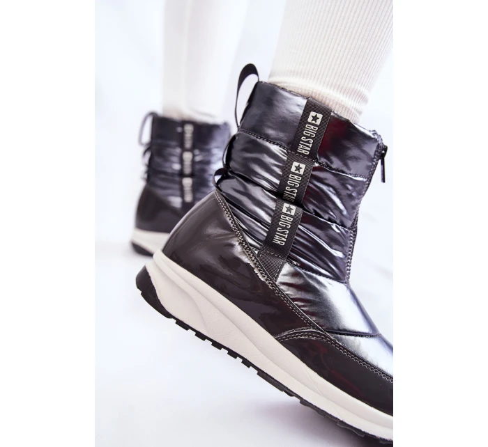 Dámské sněhule Big Star model 21601734 Tmavě šedé - Big Star Shoes Dámské sněhule Big Star model 21601734 Tmavě šedé - Big Star Shoes