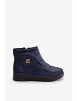 Dámské Zateplené Sněhule Tmavě Modré model 21668300 - EVENTO Dámské Zateplené Sněhule Tmavě Modré model 21668300 - EVENTO