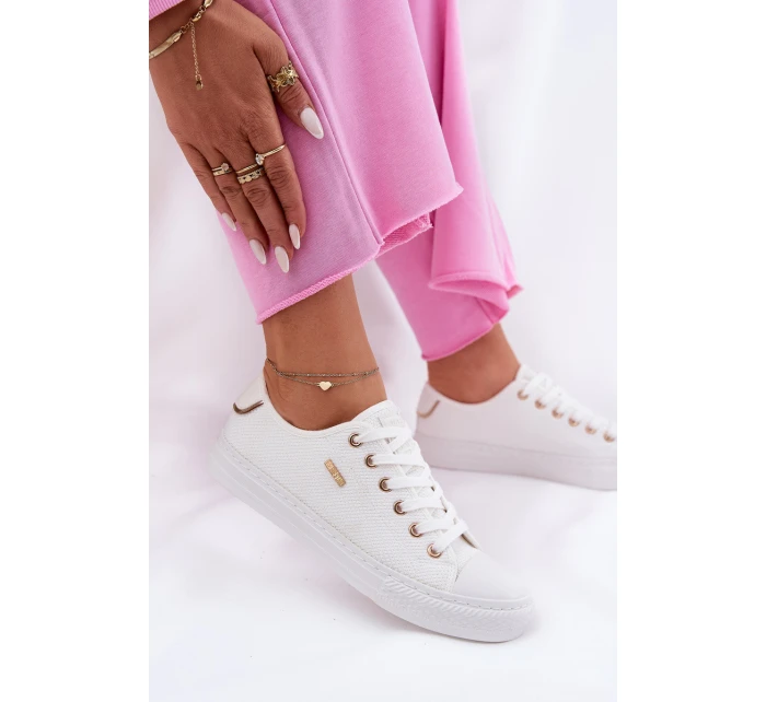 Dámské Textilní Tenisky Big Star RR274766 Bílé Dámské Textilní Tenisky Big Star RR274766 Bílé