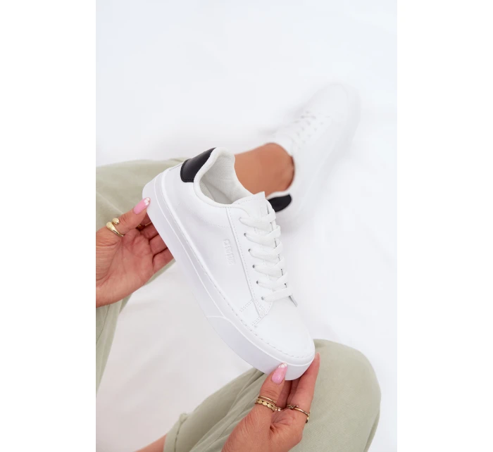 Dámské tenisky z eko kůže Big Star TT274928 HI-POLY SYSTEM Bílé Dámské tenisky z eko kůže Big Star TT274928 HI-POLY SYSTEM Bílé