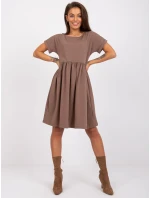 Šaty RV SK 5672.03P hnědé Šaty RV SK 5672.03P hnědé