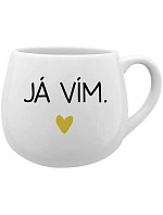 JÁ model 20806831 bílý keramický hrníček 300 ml - Giftela