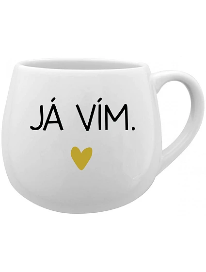JÁ model 20806831 bílý keramický hrníček 300 ml - Giftela