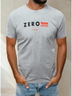 Pánské tričko s potiskem světle šedé Dstreet RX4744 Pánské tričko s potiskem světle šedé Dstreet RX4744