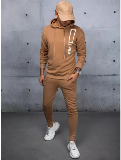 FashionStreet pánská tepláková souprava velbloudí barvy AX0684