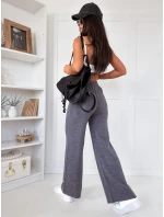 Dámské kalhoty se širokými nohavicemi antracit Dstreet model 21971154 - FashionStreet