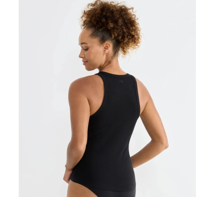 sloggi GO Ribbed Tank Top - BLACK - SLOGGI BLACK - SLOGGI