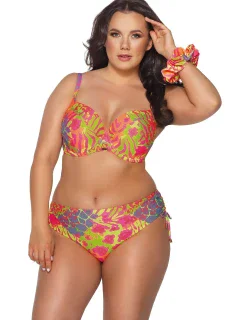 Vyztužená dámská plavková podprsenka full cup SK model 19917150 Fluo - Ava