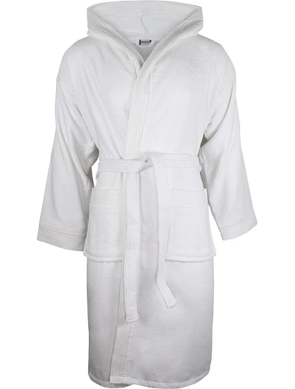 The One Towelling Velour Bathrobe Župan s kapucí 48.1043 white The One Towelling Velour Bathrobe Župan s kapucí 48.1043 white