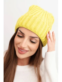 Čepice s rolováním Magda K293 camel