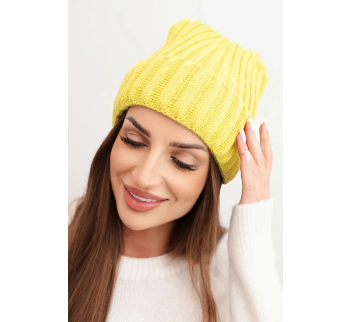 Čepice s rolováním Magda K293 camel