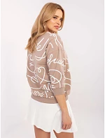 Bluzka RV BZ  ciemny bezowy model 22133146 - FPrice