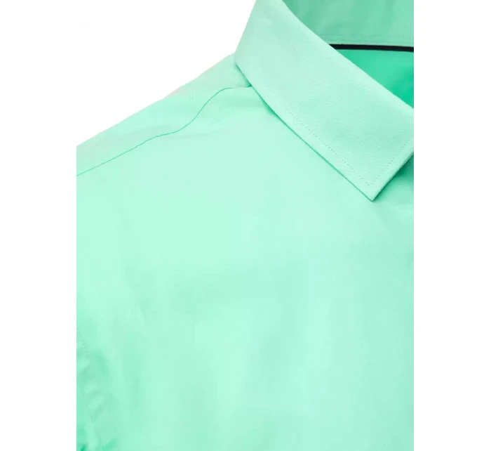 Pánská elegantní mintová košile Dstreet DX2433 Pánská elegantní mintová košile Dstreet DX2433