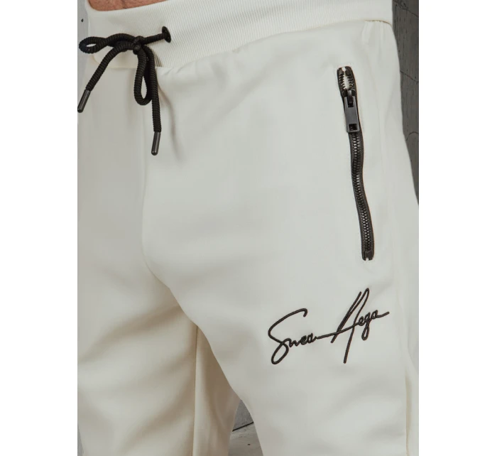 Pánská tepláková souprava v barvě ecru Dstreet model 21990383 - FashionStreet Pánská tepláková souprava v barvě ecru Dstreet model 21990383 - FashionStreet