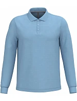 Kariban K 243 Pánské piqué polo s dlouhým rukávem 20.K243 sky blue Kariban K 243 Pánské piqué polo s dlouhým rukávem 20.K243 sky blue
