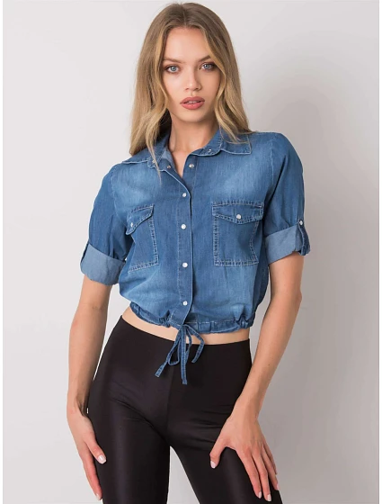 Košile RO KS model 15509340 modrá - FPrice Košile RO KS model 15509340 modrá - FPrice
