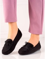 Trendy mokasíny černé dámské bez podpatku Trendy mokasíny černé dámské bez podpatku