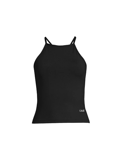 Sportovní tričko CASALL Built-In-Bra Halterneck Tank, černé Sportovní tričko CASALL Built-In-Bra Halterneck Tank, černé