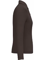 Kariban K 244 Dámské piqué polo s dlouhým rukávem 20.K244 chocolate Kariban K 244 Dámské piqué polo s dlouhým rukávem 20.K244 chocolate