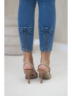 Džínové kalhoty s mašlí Džínové kalhoty s mašlí