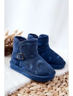Dětské Kotníkové Boty Sněhule s Kožešinou Tmavě Modrá Kawai Dětské Kotníkové Boty Sněhule s Kožešinou Tmavě Modrá Kawai