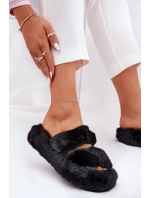 Dámské Kožené Pantofle Na Platformě Černé Talfedi Dámské Kožené Pantofle Na Platformě Černé Talfedi