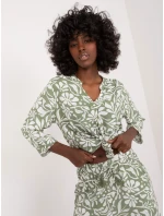 Halenka D73771M11174A khaki barva