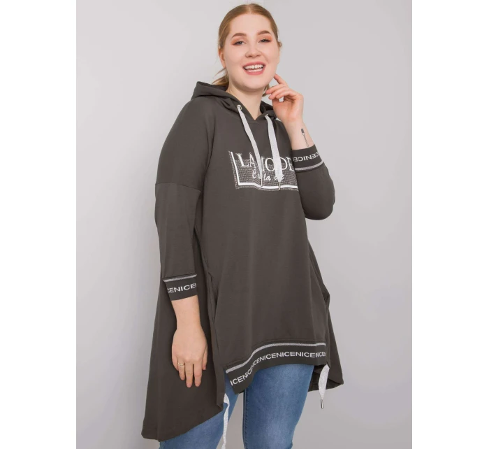 Dámská mikina RV BL 6849.63P tmavá khaki