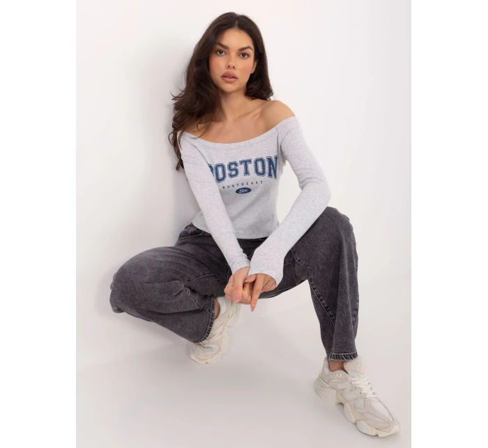 Bluzka WT BZ model 21875530 jasny szary - FPrice Bluzka WT BZ model 21875530 jasny szary - FPrice