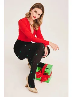 PUNČOCHÁČE S VÁNOČNÍMI STROMKY 3D-6