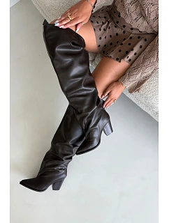 Kozačky na podpatku  model 230945 Step in style