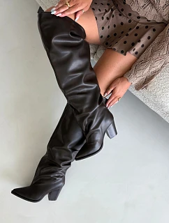 Kozačky na podpatku  model 230945 Step in style