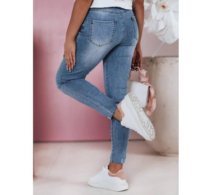 Dámské úzké džínové kalhoty s vysokým sedem DERMIX FashionStreet UY2394