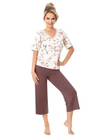 Pyžamo model 21098217 3/4 cr/r S2XL - Donna Pyžamo model 21098217 3/4 cr/r S2XL - Donna