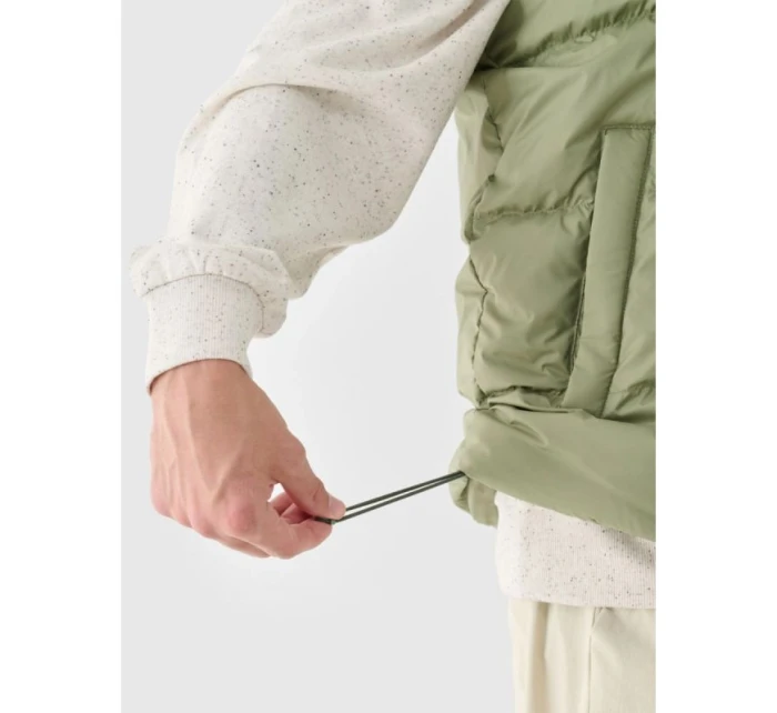 Pánské péřové tričko bez rukávů s přírodní výplní 4F 4FWAW24TVJAM148-43S