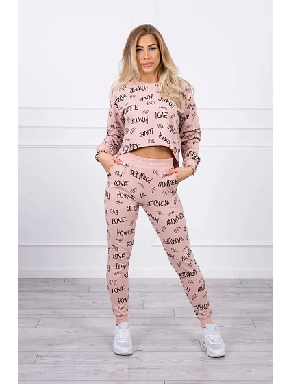 model 18746290 set tmavě pudrově růžový - K-Fashion