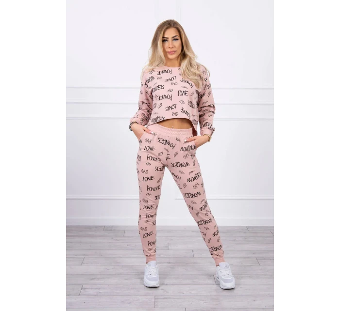 Statement set tmavě pudrově růžový Statement set tmavě pudrově růžový