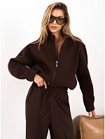 Bluza RV BL model 22401125 ciemny brązowy - FPrice Bluza RV BL model 22401125 ciemny brązowy - FPrice