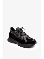 Kožená dámská sportovní obuv Zazoo Black Kožená dámská sportovní obuv Zazoo Black