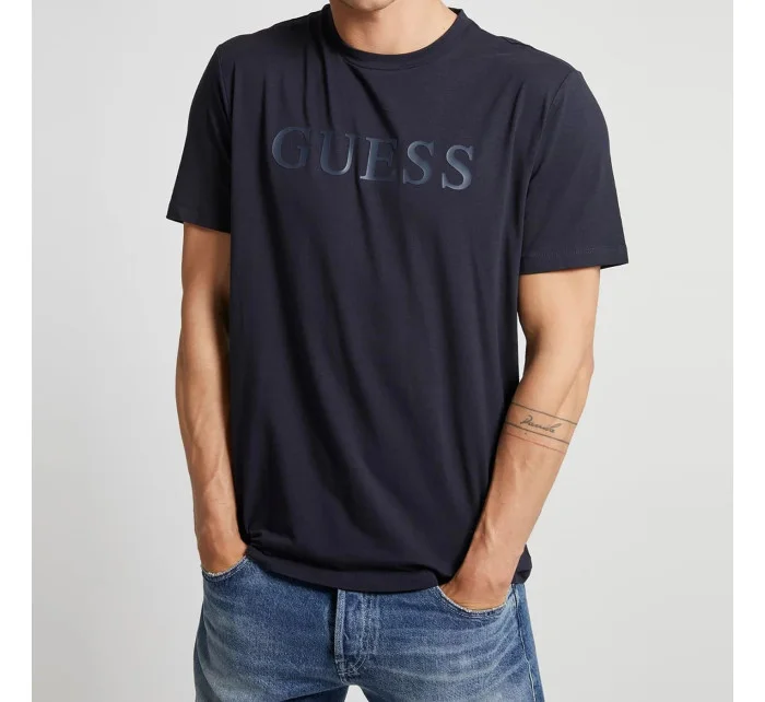 Pánské tričko U1YA00JR06K - DPM tmavě modrá - Guess