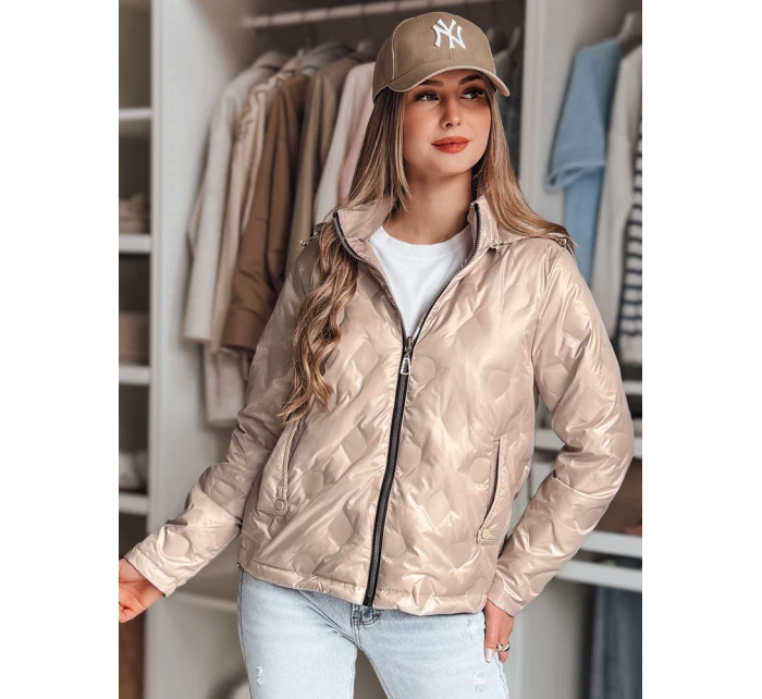 Dámská dvoucestná přechodná bunda SYLVIAN béžová FashionStreet TY4863