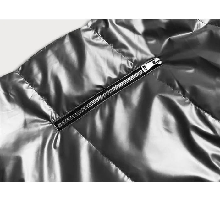 Šedá dámská rozšířená oboustranná vesta model 17189758 - S'WEST