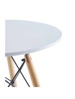Kulatý stůl MATERA WHITE 60x60 cm