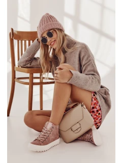 Dámské Tenisky Big Star Vysoké Zateplené Růžové model 21595916 - Big Star Shoes