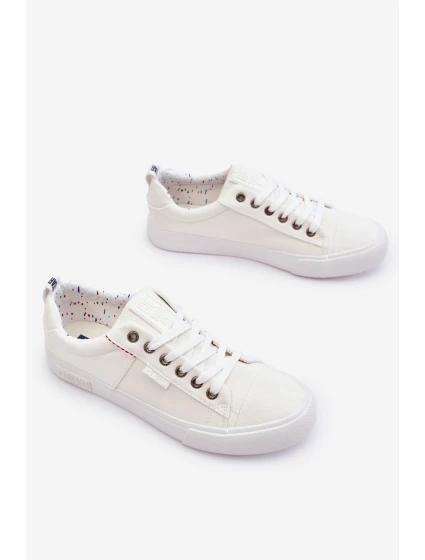 Pánské nízké Materiál tenisky Big Star KK174001 Bílá Pánské nízké Materiál tenisky Big Star KK174001 Bílá