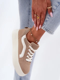 Dámské Tenisky Na Platformě Khaki model 21694913 - Boto