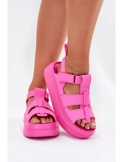 Dámské Sandály Na Platformě Fuchsie Nitavelia Dámské Sandály Na Platformě Fuchsie Nitavelia