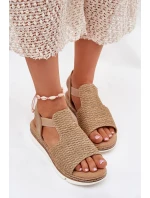 Dámské Sandály S Pletením model 21698599 - EVENTO Dámské Sandály S Pletením model 21698599 - EVENTO