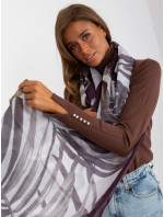 Tmavě fialový vzorovaný bavlněný šátek