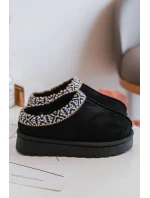 Dětské zateplené pantofle Black Olivane